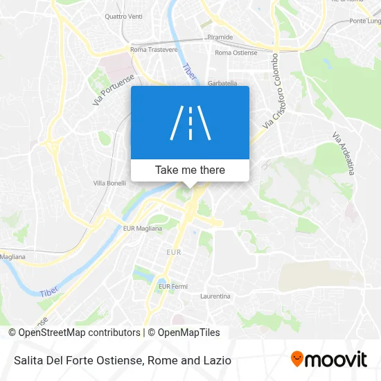 Salita Del Forte Ostiense map