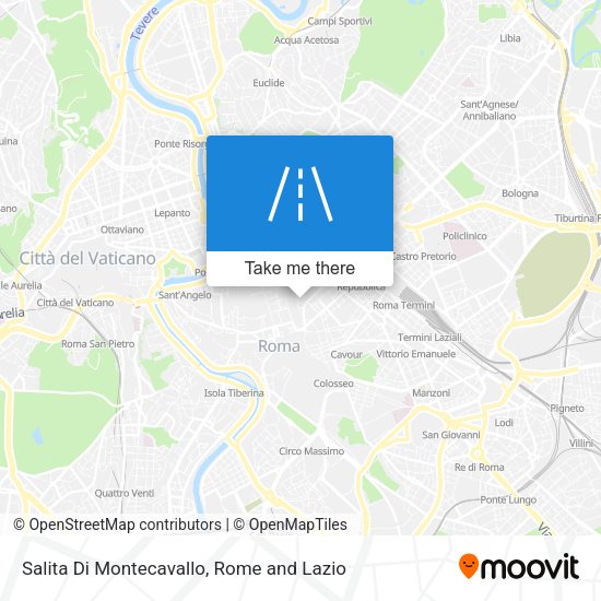 Salita Di Montecavallo map