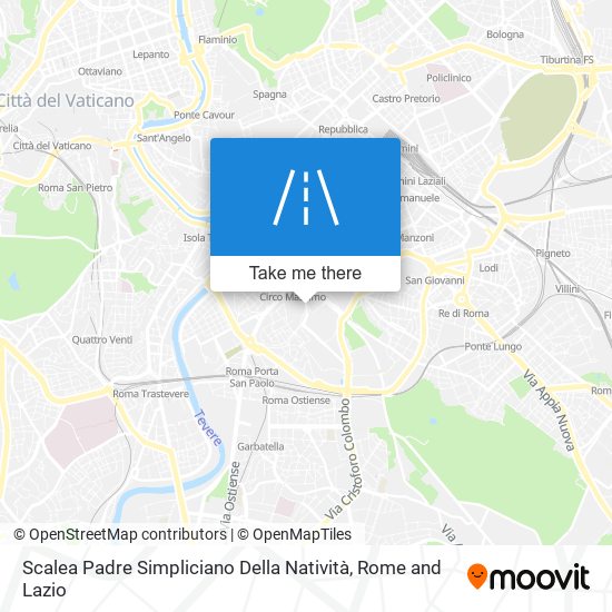 Scalea Padre Simpliciano Della Natività map