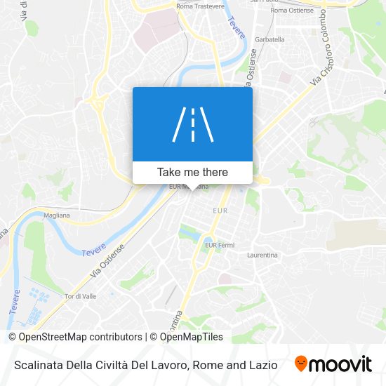Scalinata Della Civiltà Del Lavoro map