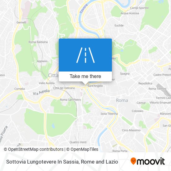 Sottovia Lungotevere In Sassia map