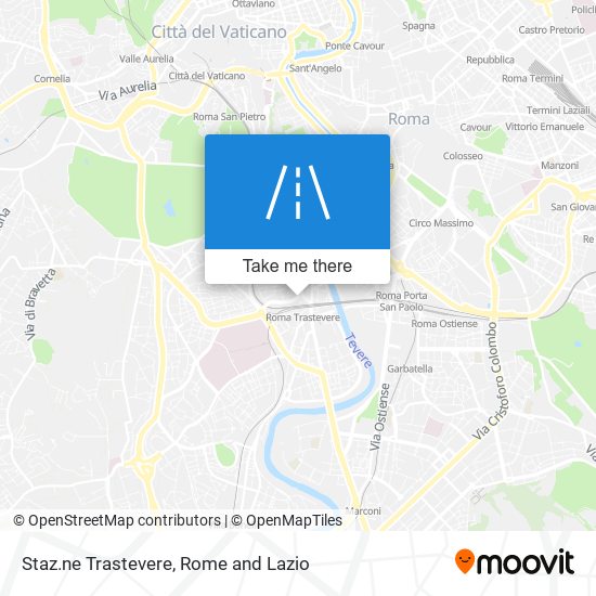 Staz.ne Trastevere map