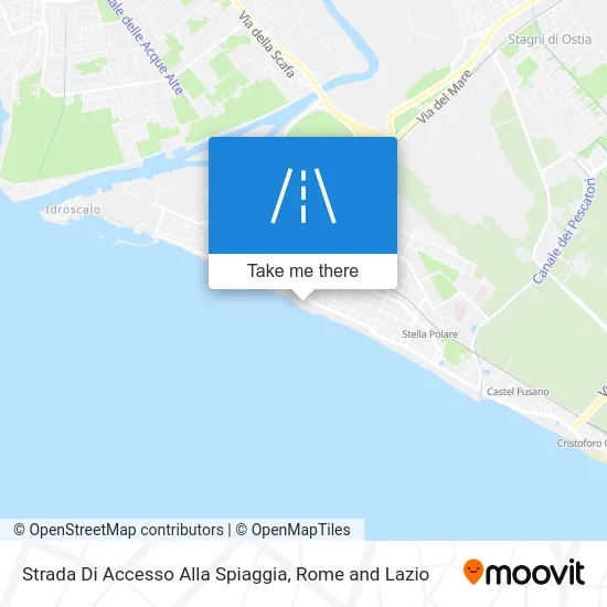 Strada Di Accesso Alla Spiaggia map