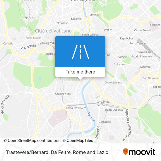 Trastevere/Bernard. Da Feltre map