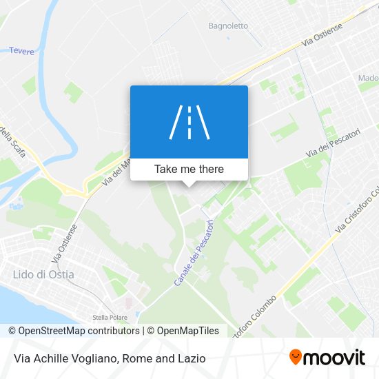 Via Achille Vogliano map