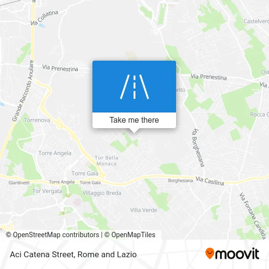 Aci Catena Street map
