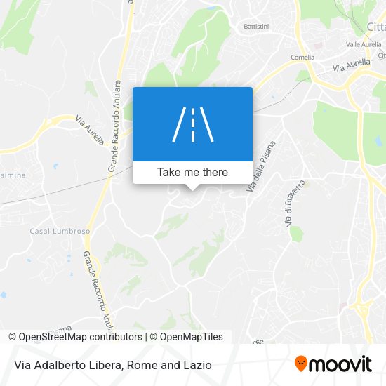 Via Adalberto Libera map