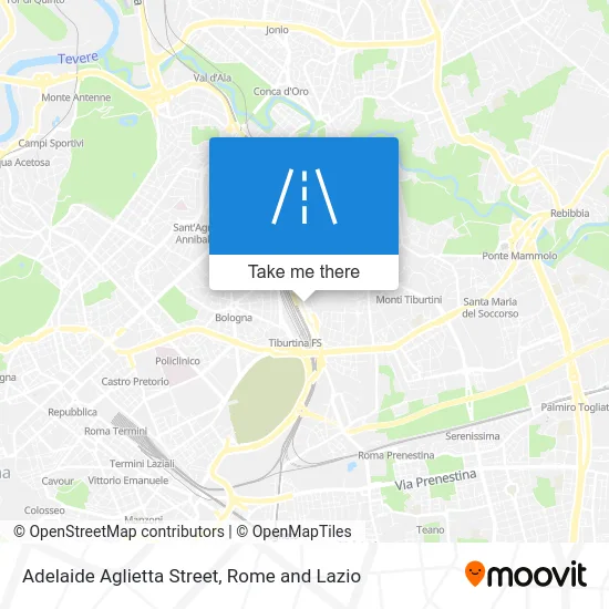 Adelaide Aglietta Street map
