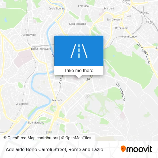 Adelaide Bono Cairoli Street map
