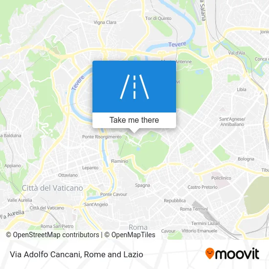 Adolfo Cancani Street map