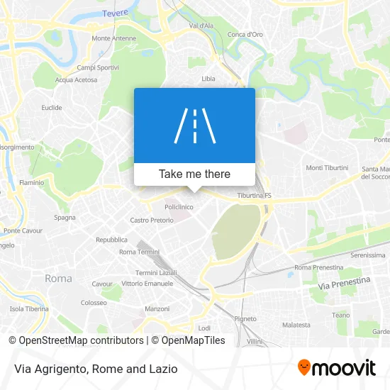 Agrigento Street map