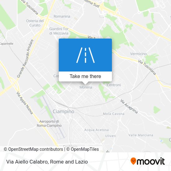 Via Aiello Calabro map