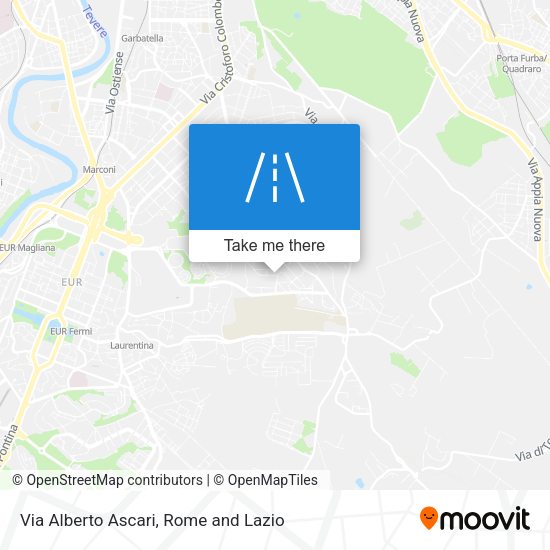 Via Alberto Ascari map