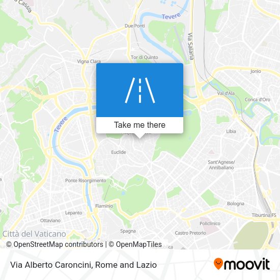 Via Alberto Caroncini map