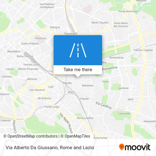 Alberto Da Giussano Street map