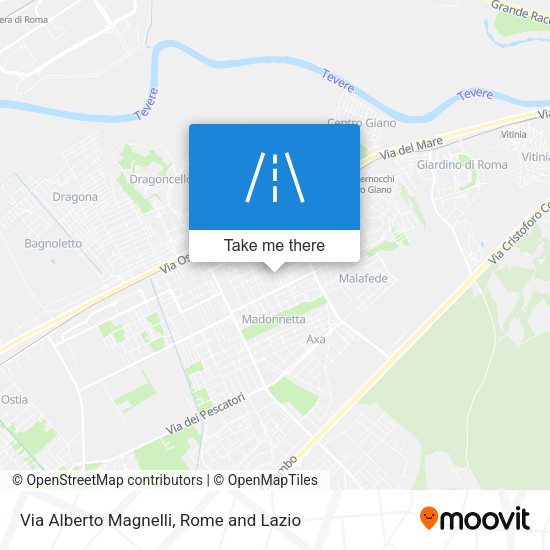 Via Alberto Magnelli map