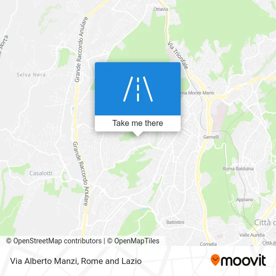 Alberto Manzi Street map