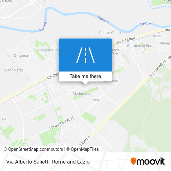 Via Alberto Salietti map