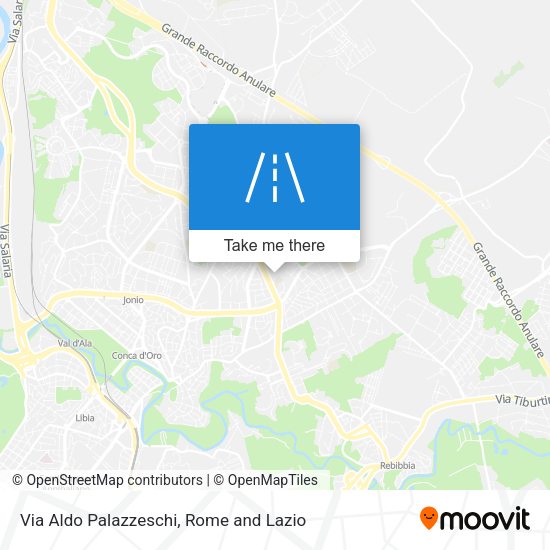 Via Aldo Palazzeschi map