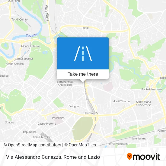 Via Alessandro Canezza map