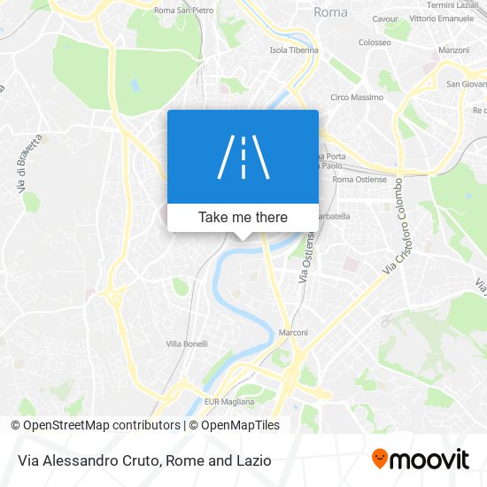 Via Alessandro Cruto map