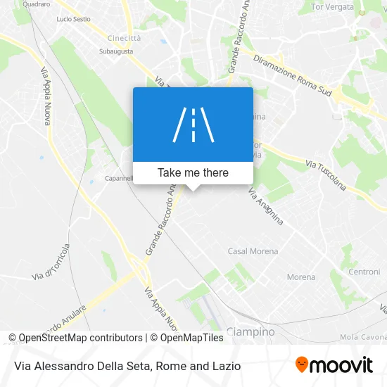 Via Alessandro Della Seta map