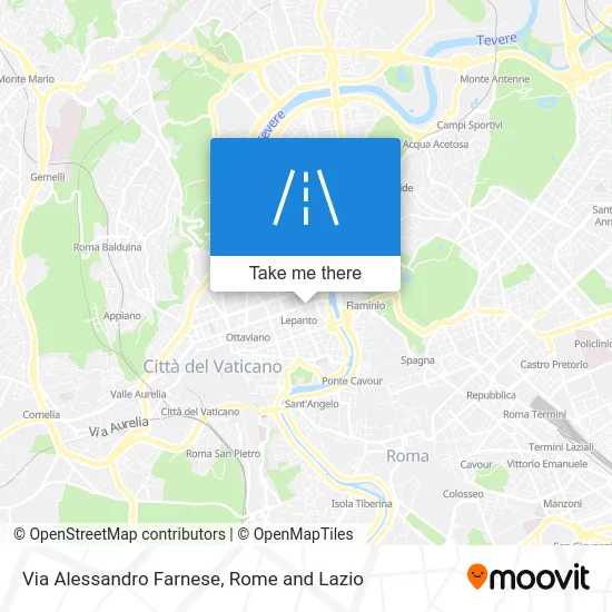 Alessandro Farnese Street map