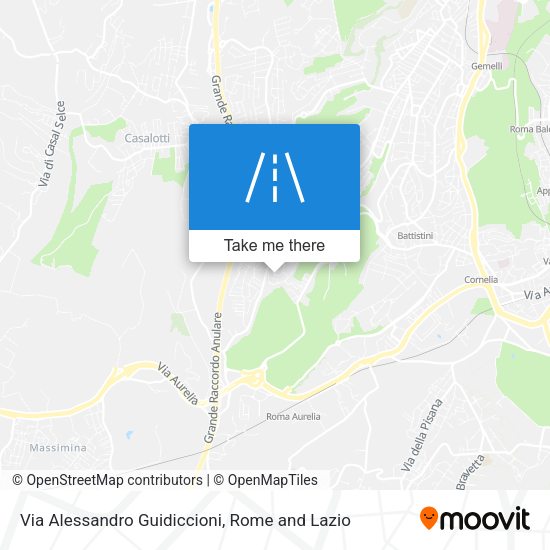 Via Alessandro Guidiccioni map