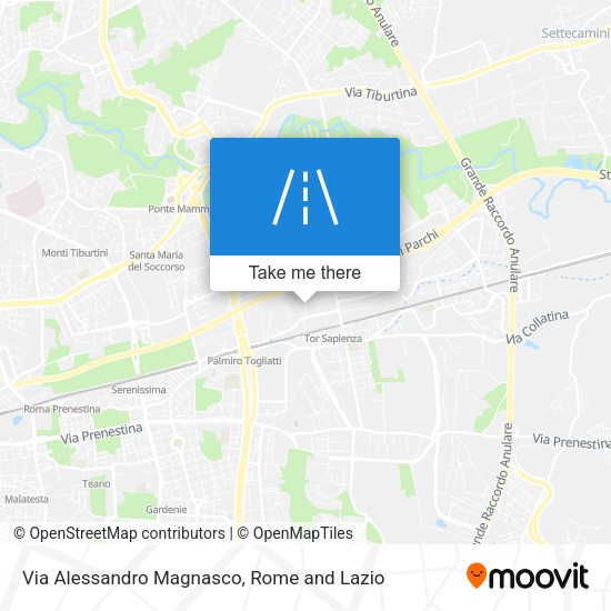 Via Alessandro Magnasco map