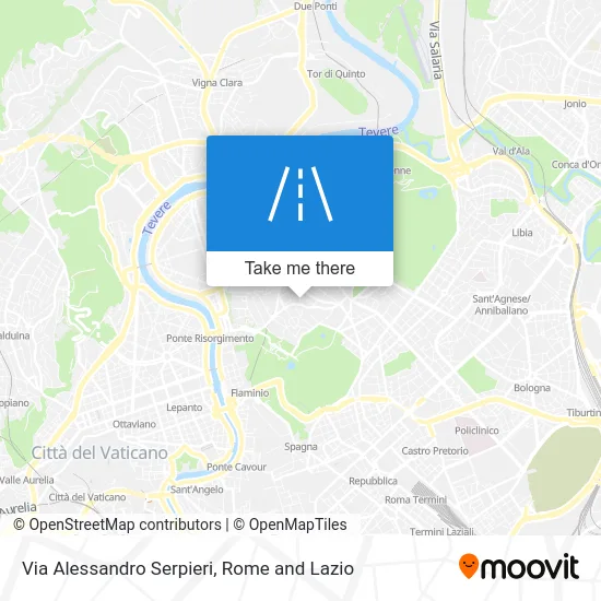 Alessandro Serpieri Street map