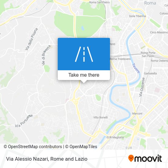Via Alessio Nazari map