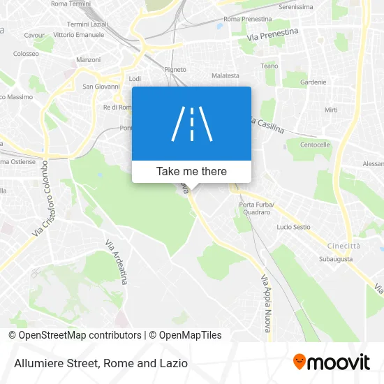 Allumiere Street map