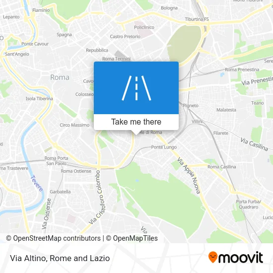 Via Altino map