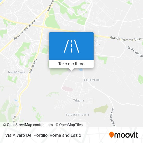 Via Alvaro Del Portillo map