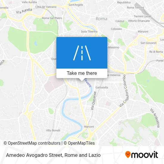 Amedeo Avogadro Street map