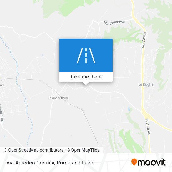 Via Amedeo Cremisi map