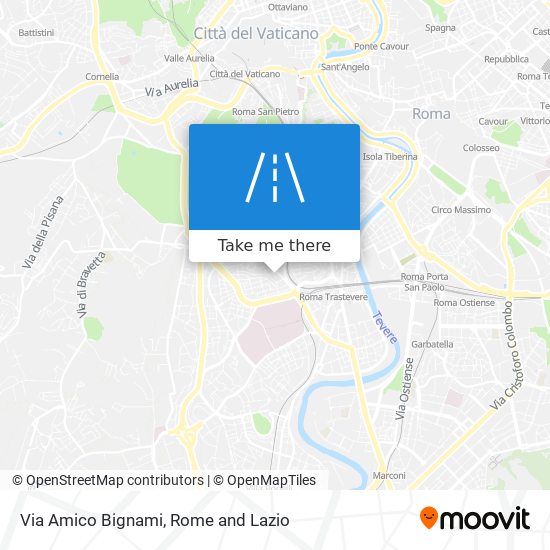 Via Amico Bignami map