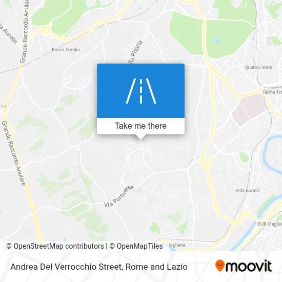 Andrea Del Verrocchio Street map