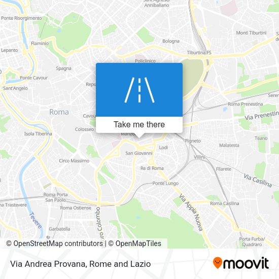 Via Andrea Provana map