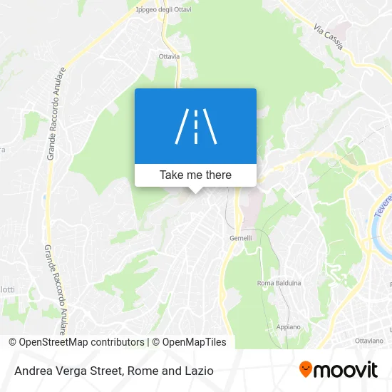 Andrea Verga Street map