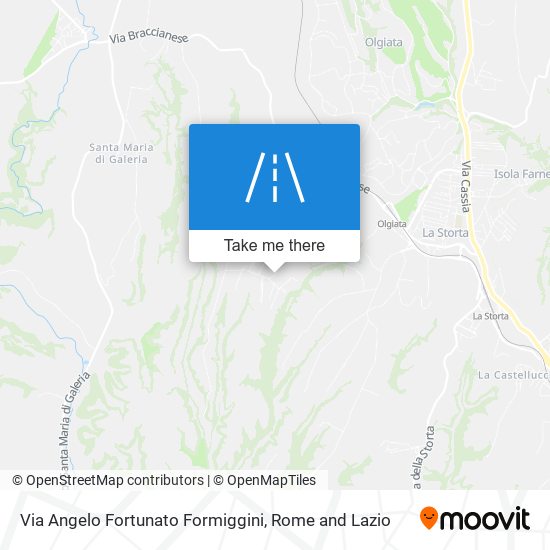 Via Angelo Fortunato Formiggini map