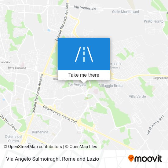 Via Angelo Salmoiraghi map