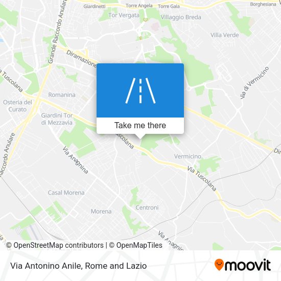 Via Antonino Anile map
