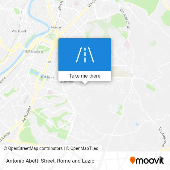 Antonio Abetti Street map