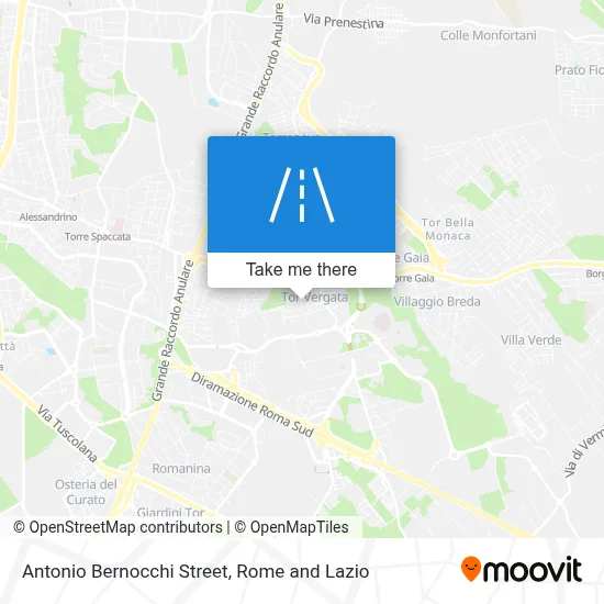 Antonio Bernocchi Street map
