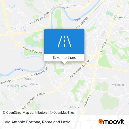 Via Antonio Bortone map
