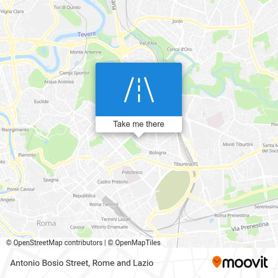 Antonio Bosio Street map