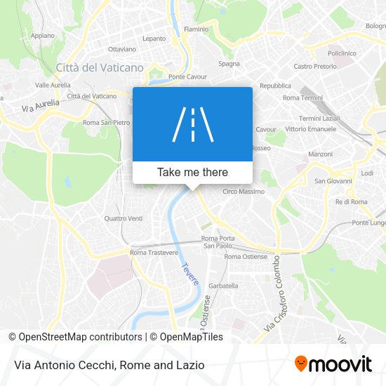 Via Antonio Cecchi map