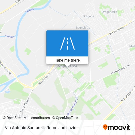Via Antonio Santarelli map