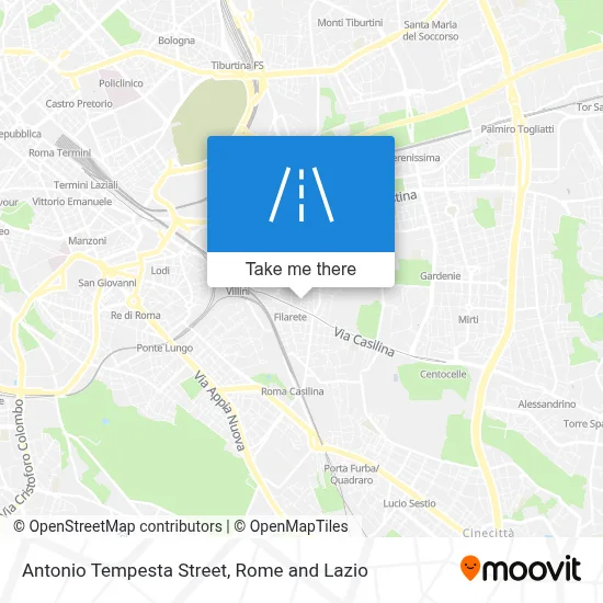 Antonio Tempesta Street map